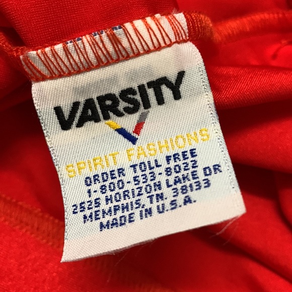 Varsity Hi-Waist Shimmer Spandex Bike Shorts Riot Red S NWOT - Picture 5 of 8